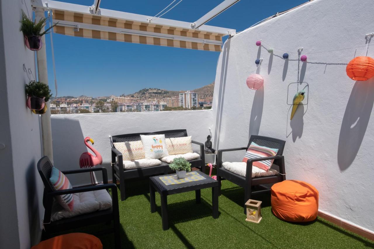 Penthouse City Center Private Terrace Wifi Málaga Kültér fotó